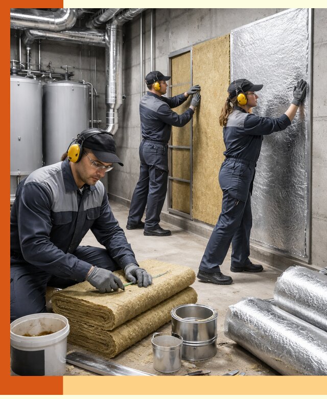 Шумоизоляция котельной в Ишимбае: профессиональный монтаж и материалы