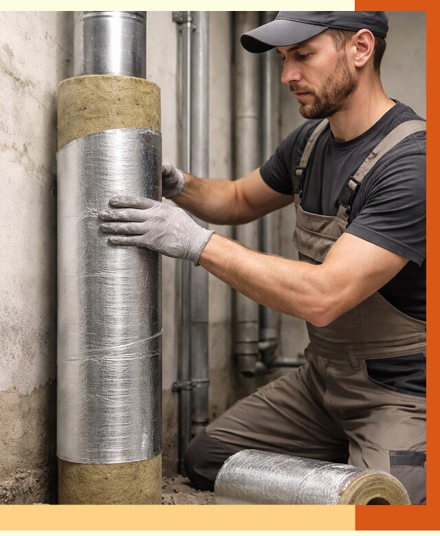 Шумоизоляция труб в Ишимбае от 1217 руб. — шумоподавление и звукоизоляция труб | ТепломастерШмб