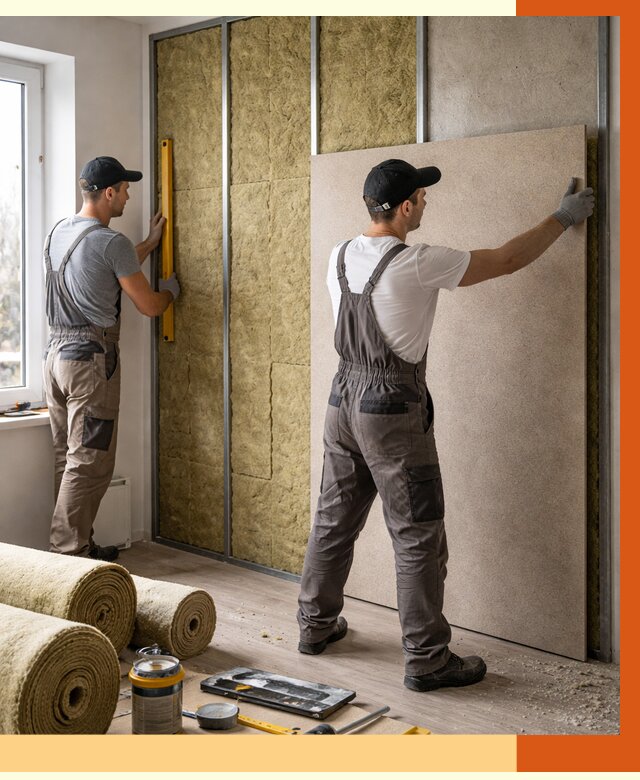 Шумоизоляция стен в Ишимбае от 4563 руб/м2 — звукоизоляция стен под ключ | ТепломастерШмб