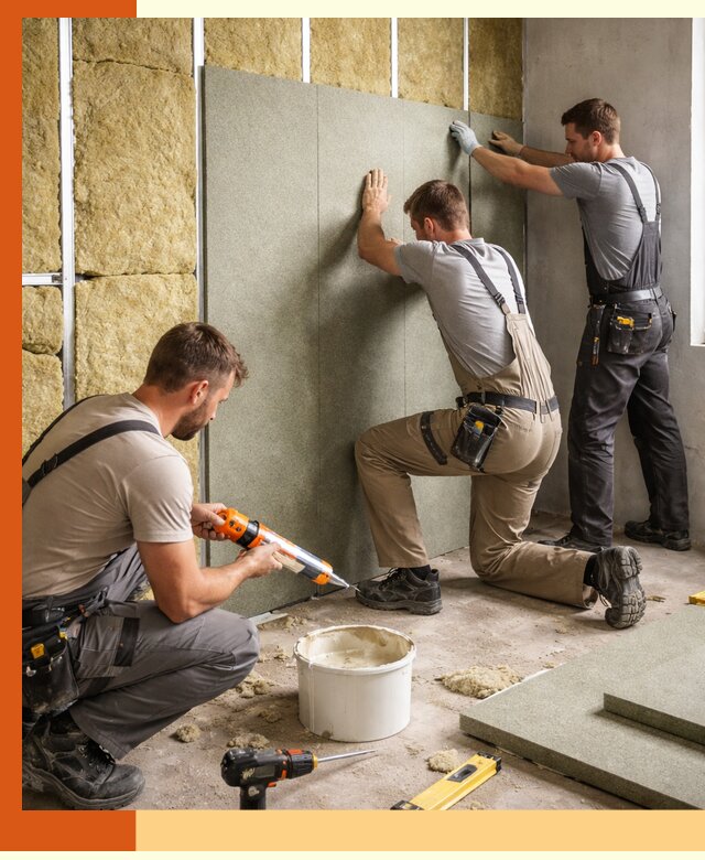 Профессиональная шумоизоляция стен в Ишимбае для квартир и домов