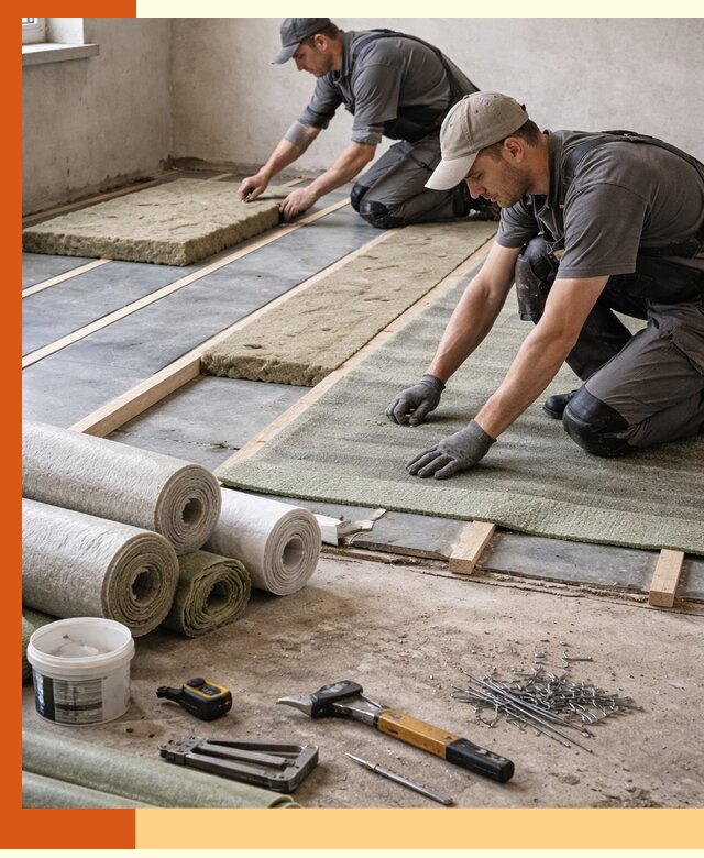 Шумоизоляция пола в Ишимбае — профессиональная звукоизоляция помещений