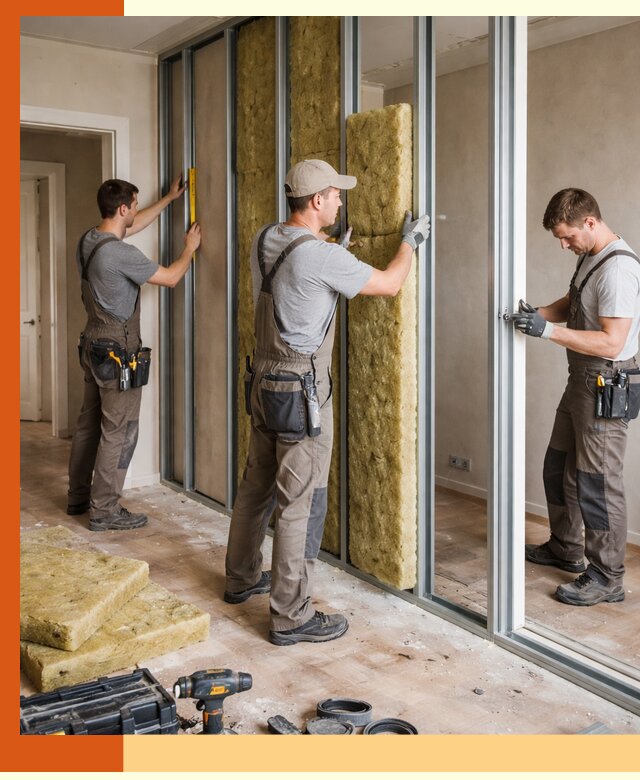 Шумоизоляция межкомнатных перегородок в Ишимбае эффективно и надёжно