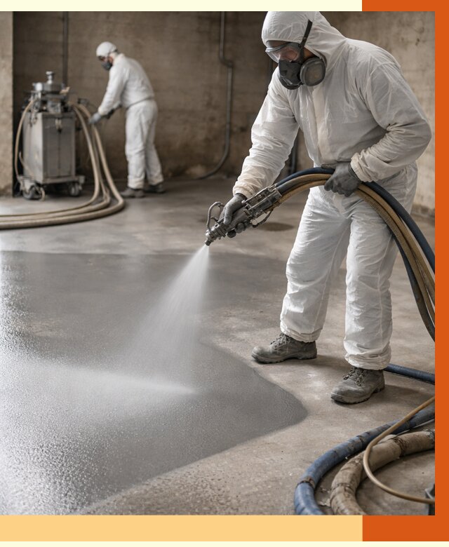 Гидроизоляция полимочевиной в Ишимбае от 8620 руб/м² — напыление полимерной гидроизоляции | ТепломастерШмб