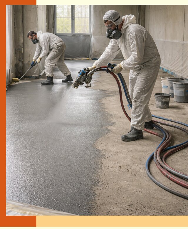 Гидроизоляция полимочевиной полов и конструкций в Ишимбае