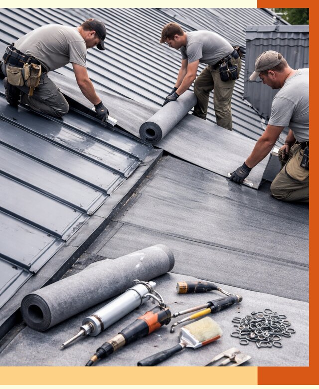 Гидроизоляция металлической кровли полимочевиной в Ишимбае от 8620 руб. | ТепломастерШмб