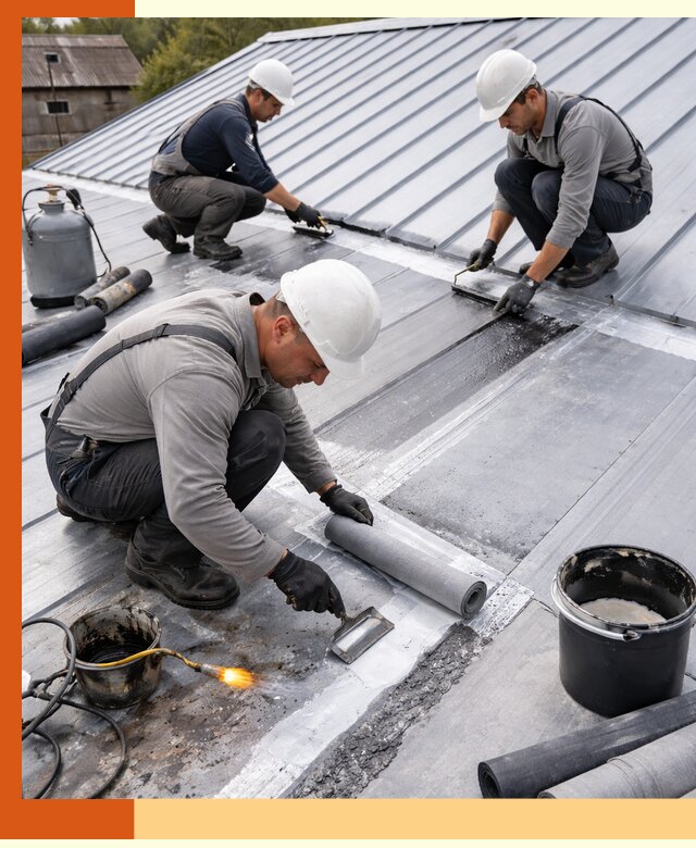 Гидроизоляция металлической кровли с гарантией в Ишимбае