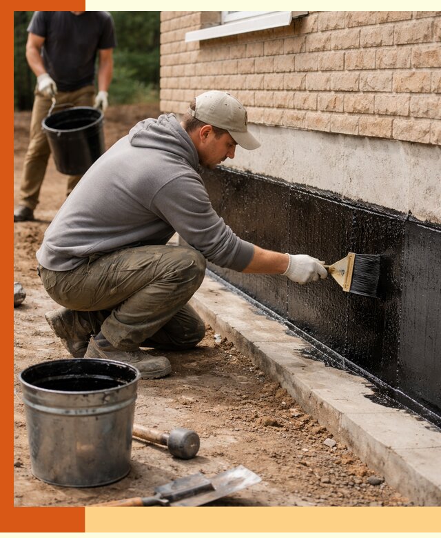 Гидроизоляция цоколя домов и зданий в Ишимбае эффективными методами