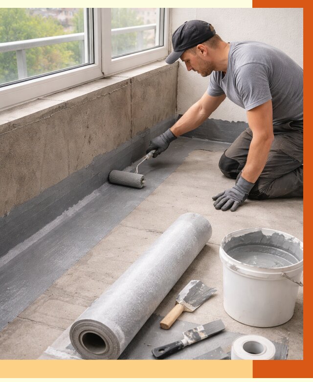 Профессиональная гидроизоляция балкона в Ишимбае от 4259 руб. | ТепломастерШмб