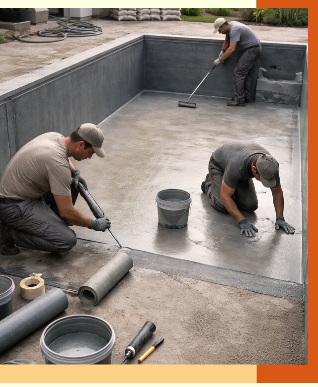 Профессиональная гидроизоляция бассейна в Ишимбае от 6592 руб. за м2 | ТепломастерШмб