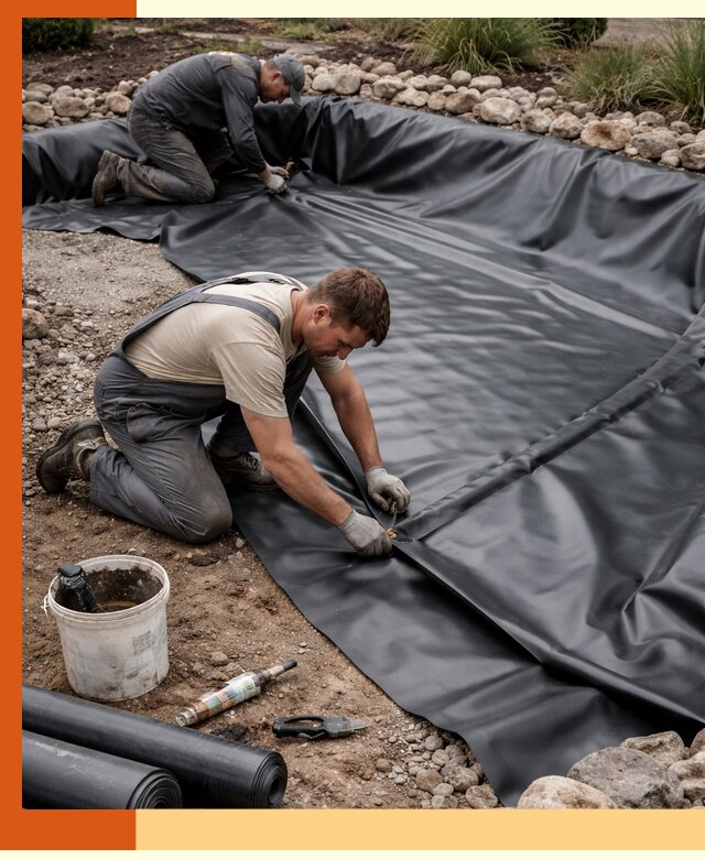 Гидроизоляция пруда в Ишимбае: надежная защита и герметизация