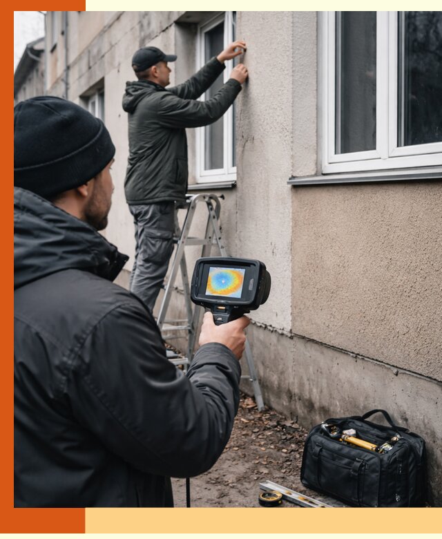 Тепловизионное обследование фасада в Ишимбае для выявления дефектов