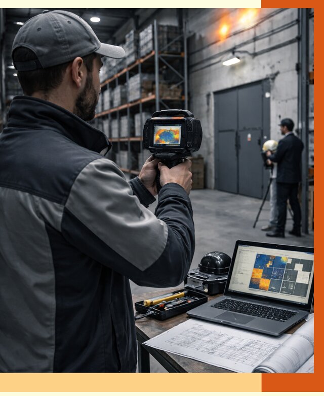 Тепловизионное обследование склада в Ишимбае от 6592 руб. | ТепломастерШмб