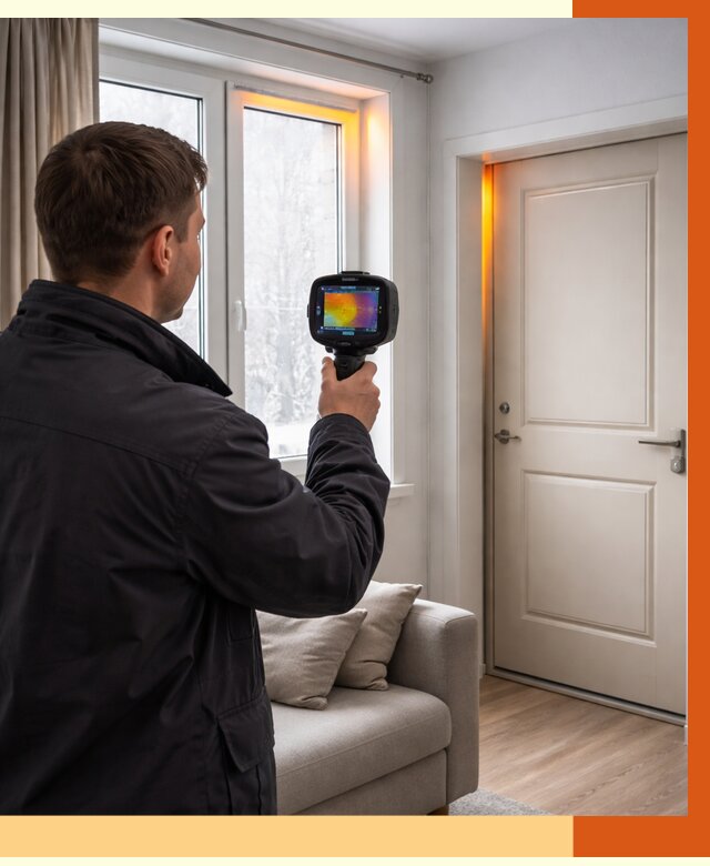 Тепловизионное обследование окон и дверей в Ишимбае от 4563 руб. | ТепломастерШмб