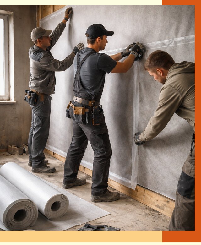 Монтаж ветроизоляции в Ишимбае от 4563 руб./м2 — профессионально | ТепломастерШмб