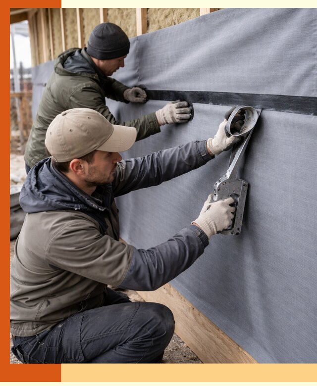 Монтаж ветроизоляции зданий и конструкций в Ишимбае