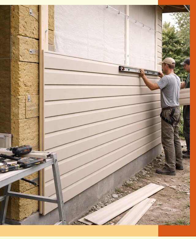 Монтаж сайдинга после утепления в Ишимбае от 1876 руб. — обшивка и облицовка | ТепломастерШмб